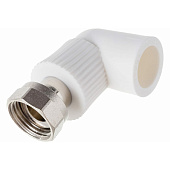 Угольник с накидной гайкой 20х1/2" PPR Угольник с накидной гайкой 20х1/2" PPR