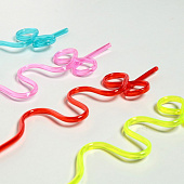 Трубочки для коктейля "Завитушка" (набор 4 шт) цвета МИКС 1652873 Трубочки для коктейля "Завитушка" (набор 4 шт) цвета МИКС 1652873
