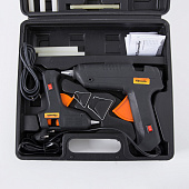 Набор клеевых пистолетов в кейсе, 7/11 мм, 20/100 Вт, 3/8 г./мин., выключатель// Sparta Набор клеевых пистолетов в кейсе, 7/11 мм, 20/100 Вт, 3/8 г./мин., выключатель// Sparta