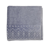 Полотенце 50х90 ТМ Gala Ингрид велюр махровое, бордюр, серый Полотенце 50х90 ТМ Gala Ингрид велюр махровое, бордюр, серый
