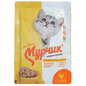 Влажный корм Мурчик для кошек 75 гр, курица в соусе