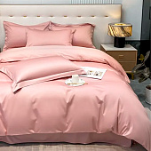  Комплект постельного белья Mariya DeLuxe, евро, наволочки 50х70 см, Б-КПБ-евро-розовый 