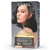 ESTEL SIGNATURE Крем-гель краска для волос 5/11 вулканический пепел (темный шатен)