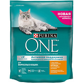Сухой корм ONE ADULT для кошек Курица, Цельные Злаки 750г