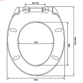 Сиденье для унитаза быстросъемное Optim SO дюропласт микролифт 011303 Сиденье для унитаза быстросъемное Optim SO дюропласт микролифт 011303