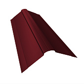 Планка конька фигурного 0,4х150х150 L=2м RAL 3005 Красное вино Планка конька фигурного 0,4х150х150 L=2м RAL 3005 Красное вино