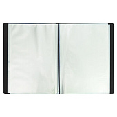 Папка 100 вкладышей BRAUBERG Office, черная, 0,8мм, 222641 Папка 100 вкладышей BRAUBERG Office, черная, 0,8мм, 222641