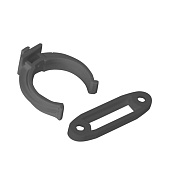  Клипса универсальная для кух.опоры (под саморез) черный 4 шт 