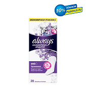 Ежедневные гигиенические прокладки ALWAYS ароматизированные Незаметная защита Удлиненные Duo 28шт Ежедневные гигиенические прокладки ALWAYS ароматизированные Незаметная защита Удлиненные Duo 28шт