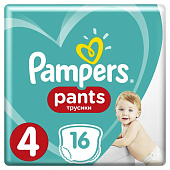  Подгузники-трусики PAMPERS Pants для мальчиков и девочек Maxi (9-14 кг) 16 шт 