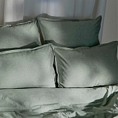  Наволочка SL Home "Деним" 70х70+2 см, цв.оливковый, 100% жатый хлопок 10245505 