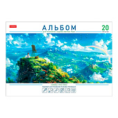  Альбом для рисования А4 20л склейка 220г/м2 "Я рисую мечты", 20А4лАк_33203 ХАТ 