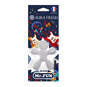 Ароматизатор на дефлектор AURA FRESH MR.FUN Black Ароматизатор на дефлектор AURA FRESH MR.FUN Black