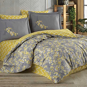  Комплект постельного белья HOBBY HOME Alanza, полутороспальный, поплин, наволочка 50х70 см, желтый 