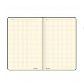  Блокнот А5 138x213мм BRAUBERG Velvet, резинка, держатель, 80л, клетка, синий, 116239 