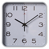 Часы настенные квадрат 19х19см, корпус серый, "Классика", Рубин Часы настенные квадрат 19х19см, корпус серый, "Классика", Рубин