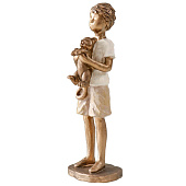 Сувенир полистоун "Мальчишка с котом" бронза, бело-песочный 5,5х5,5х16,5 см 10860011 Сувенир полистоун "Мальчишка с котом" бронза, бело-песочный 5,5х5,5х16,5 см 10860011