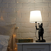 Светильник настольный B465 40Вт Е14 черный/бежевый /Uniel Светильник настольный B465 40Вт Е14 черный/бежевый /Uniel