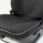  Накидки на сиденье Car Performance передние 2 шт,  черный, серый, fiberflax  CUS-1052 BK/GY 