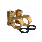 Комплект присоеденит к счетчику воды ДУ15 Комплект присоеденит к счетчику воды ДУ15