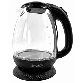 Чайник Energy E-250 черный 2200Вт, 1.7л, диск, стекло/пластик, внутренняя подсветка