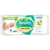 Детские влажные салфетки PAMPERS Harmonie new baby 46шт.