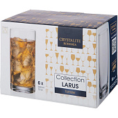 Набор стаканов для воды Crystal Bohemia Larus 350мл (6шт) БСС0094 Набор стаканов для воды Crystal Bohemia Larus 350мл (6шт) БСС0094
