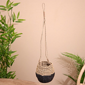 Кашпо плетёное, подвесное 15х15х60 см 7780201 Кашпо плетёное, подвесное 15х15х60 см 7780201