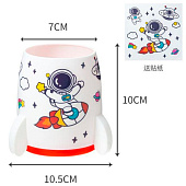  Подставка для канцелярских принадлежностей "Rocket", white (10.5х10х7 см) 