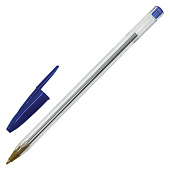 Ручки шариковые Staff Basic Budget BP-05, 8 штук, синие, узел 1 мм, линия 0,5 мм, 143874 
