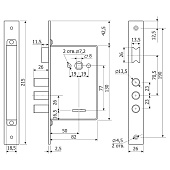Замок врезной 10.11 4 дл.кл. ЗК103 Гардиан Замок врезной 10.11 4 дл.кл. ЗК103 Гардиан