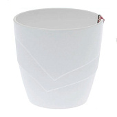 Кашпо для цветов пластиковое 1,2л d-13см"Грация" 619-233 Кашпо для цветов пластиковое 1,2л d-13см"Грация" 619-233