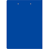 Папка-клипборд А4 Бюрократ пластик 1,2мм синий PD602blu817094 Папка-клипборд А4 Бюрократ пластик 1,2мм синий PD602blu817094