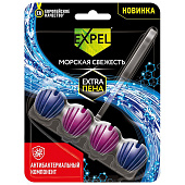 Подвесной блок для унитаза EXPEL Морская свежесть 50г Подвесной блок для унитаза EXPEL Морская свежесть 50г