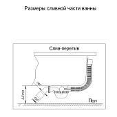  Ванна акриловая Дива 1700х900х630 правая без каркаса Aquatek 