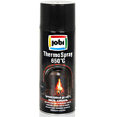 Эмаль аэрозольная алкидная термостойкая 650С черная JOBI 520мл Эмаль аэрозольная алкидная термостойкая 650С черная JOBI 520мл