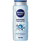 Гель для душа NIVEA Заряд чистоты мужской 500мл