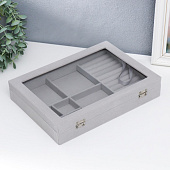 Шкатулка для украшений Серый туман, 5х20х28 см, 7313534 Шкатулка для украшений Серый туман, 5х20х28 см, 7313534