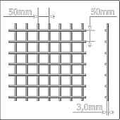Сетка кладочная 0,51х2м (50х50мм) d3ммТУ Сетка кладочная 0,51х2м (50х50мм) d3ммТУ
