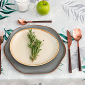  Скатерть (рогожка) 110х144 Доляна Tropics 7533954 