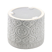 Банка для сыпучих продуктов «Кружева. Сердца», 400 мл, 10х9,5 см, керамическая, серый 5362050 Банка для сыпучих продуктов «Кружева. Сердца», 400 мл, 10х9,5 см, керамическая, серый 5362050