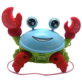 Развивающая игрушка Крабик (свет, звук, движение), на веревочке, 18х15 см, пакет, 776-5 Развивающая игрушка Крабик (свет, звук, движение), на веревочке, 18х15 см, пакет, 776-5