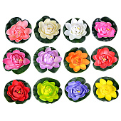  171-001 Цветок декоративный для пруда ПВХ, 10см, 6 цветов 