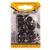 Заглушки на меб.стяжку 5мм тем.корич (50 шт) "Element"
