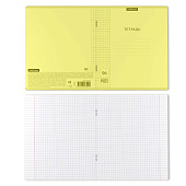  Тетрадь 96л клетка ErichKrause Классика CoverPrо Neon, желтый, А5+, пластик. обл. 56402 