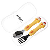 Набор детских столовых приборов в футляре «Курочки», 10105354 Набор детских столовых приборов в футляре «Курочки», 10105354