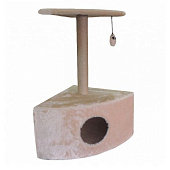 Когтеточка Дом угловой 2, меховой 42х42х29, №023 Когтеточка Дом угловой 2, меховой 42х42х29, №023
