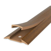  Порог пластик 42ммх1,6м с монт.каналом №291 Орех/Идеал 