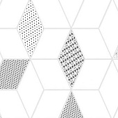  Плитка  30х60 8.5мм Тренд 7 тип 3 бел /Керамин (1,98м2) 