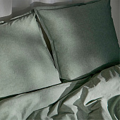  Наволочка SL Home "Деним" 70х70+2 см, цв.оливковый, 100% жатый хлопок 10245505 